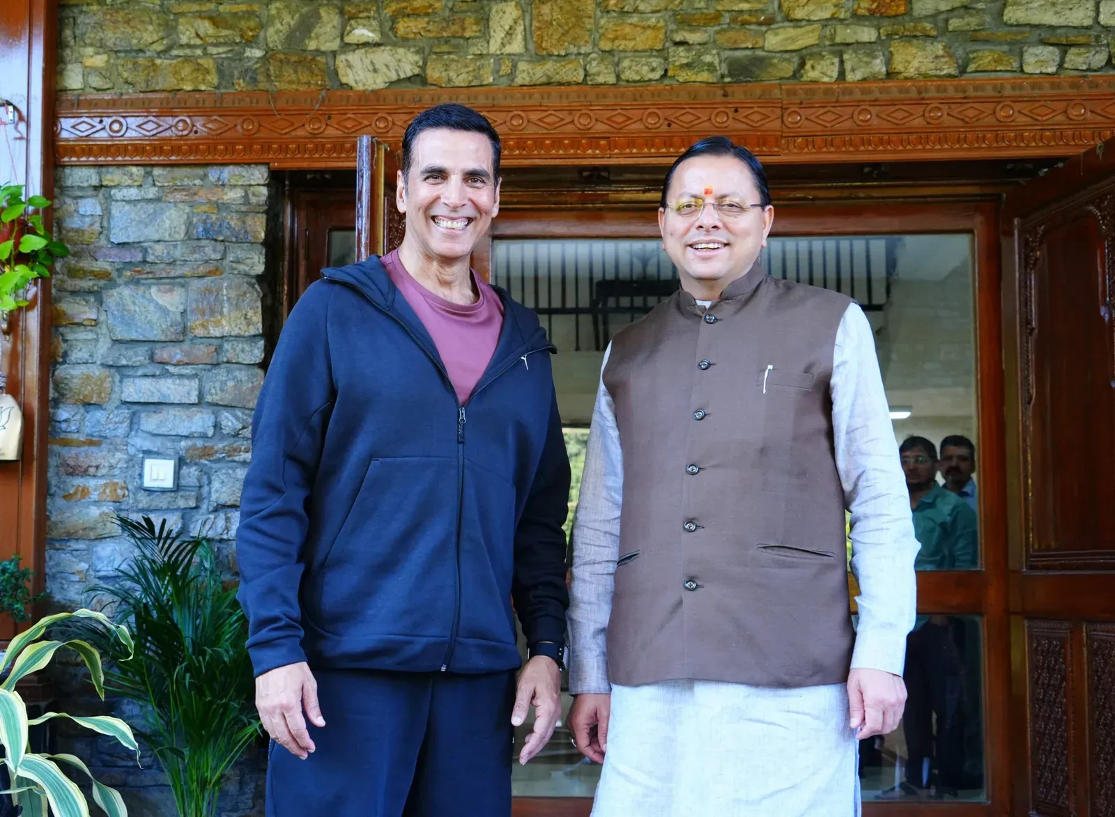 CM Dhami meets Akshay Kumar to pitch Uttarakhand as film hub