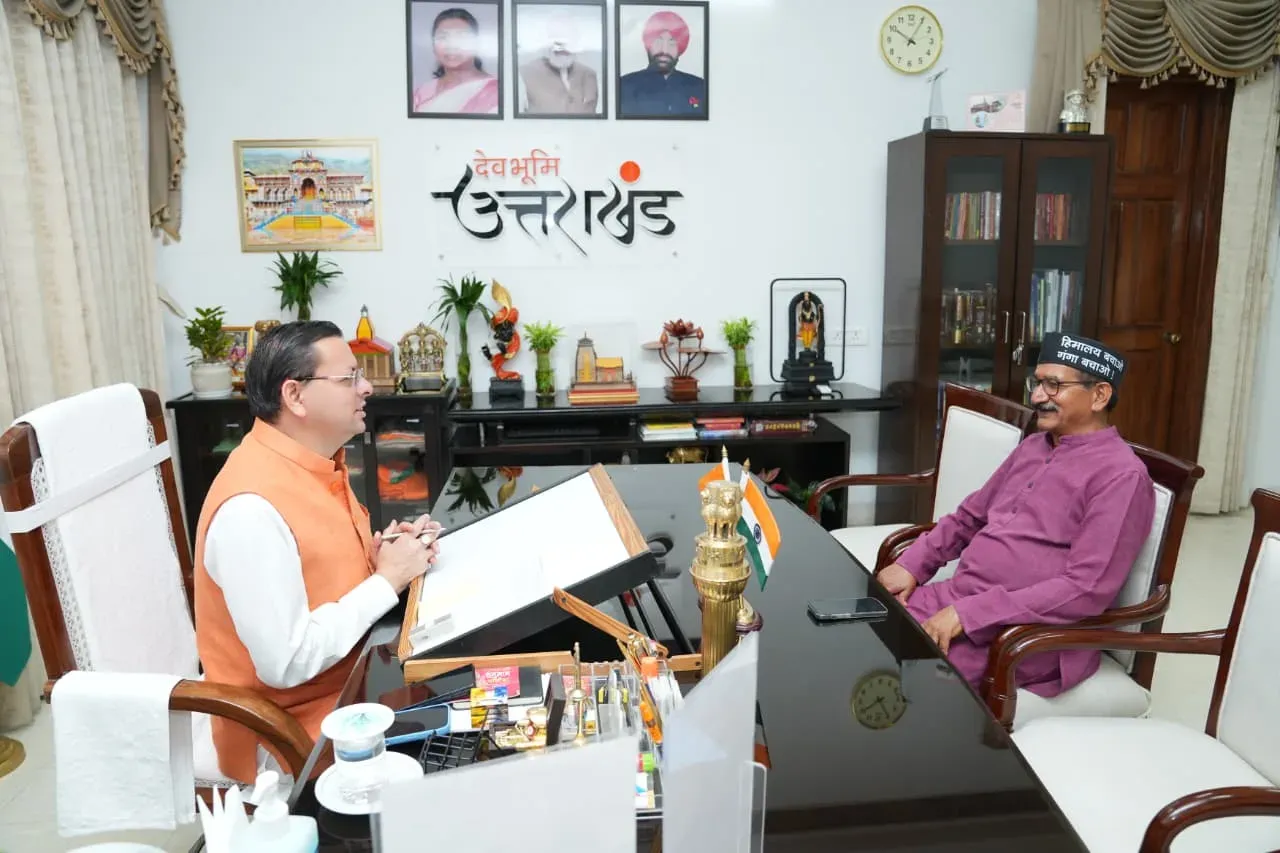 CM Dhami Meets Tehri MLA Kishore Upadhyay on Constituency Development