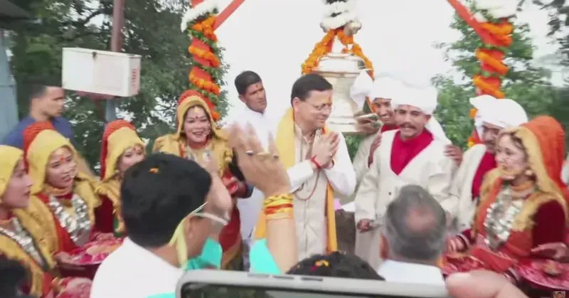 CM Dhami Offers Prayers at Vridh Jageshwar Temple in Almora