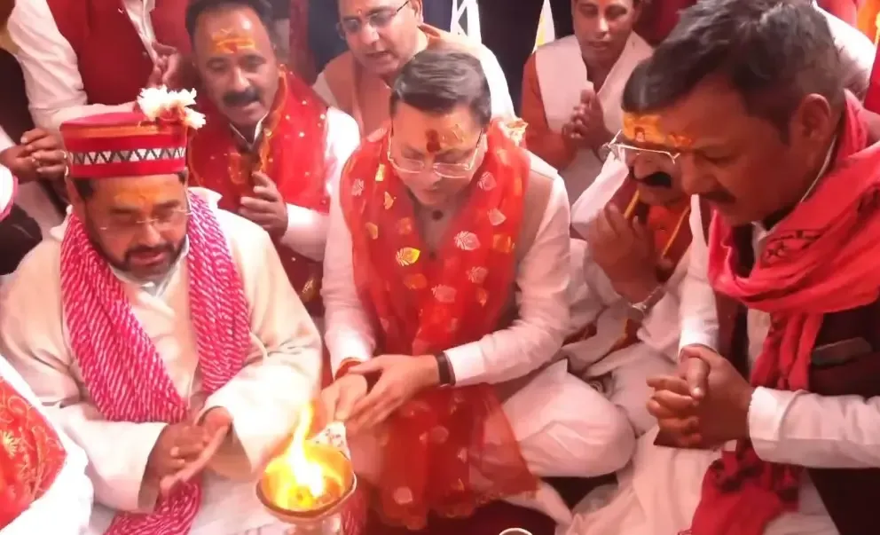 Uttarakhand CM Dhami Prays at Gangotri Dham as Char Dham Yatra Begins