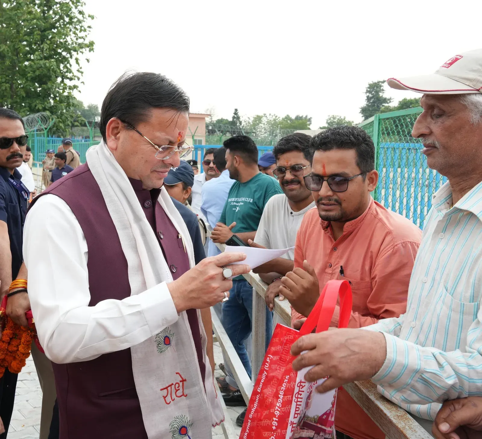 CM Dhami Plants Saplings in Khatima, Orders 4 Lakh Drive