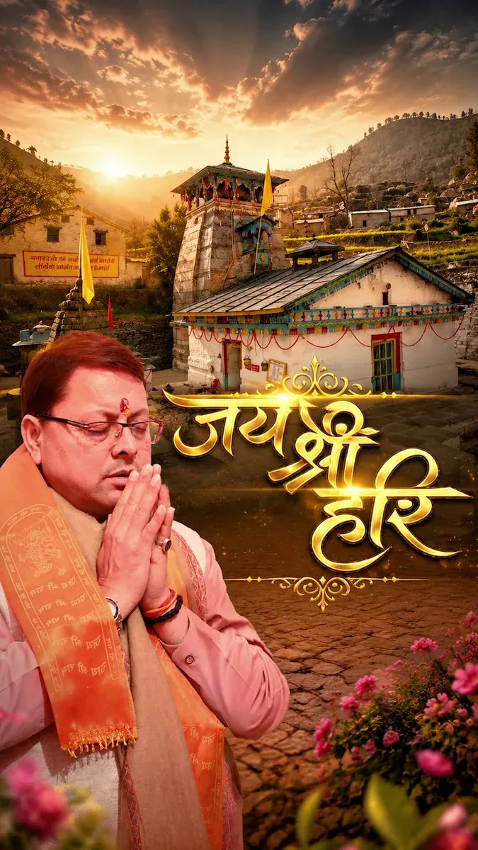 CM Dhami Promotes Triyuginarayan Temple in Rudraprayag