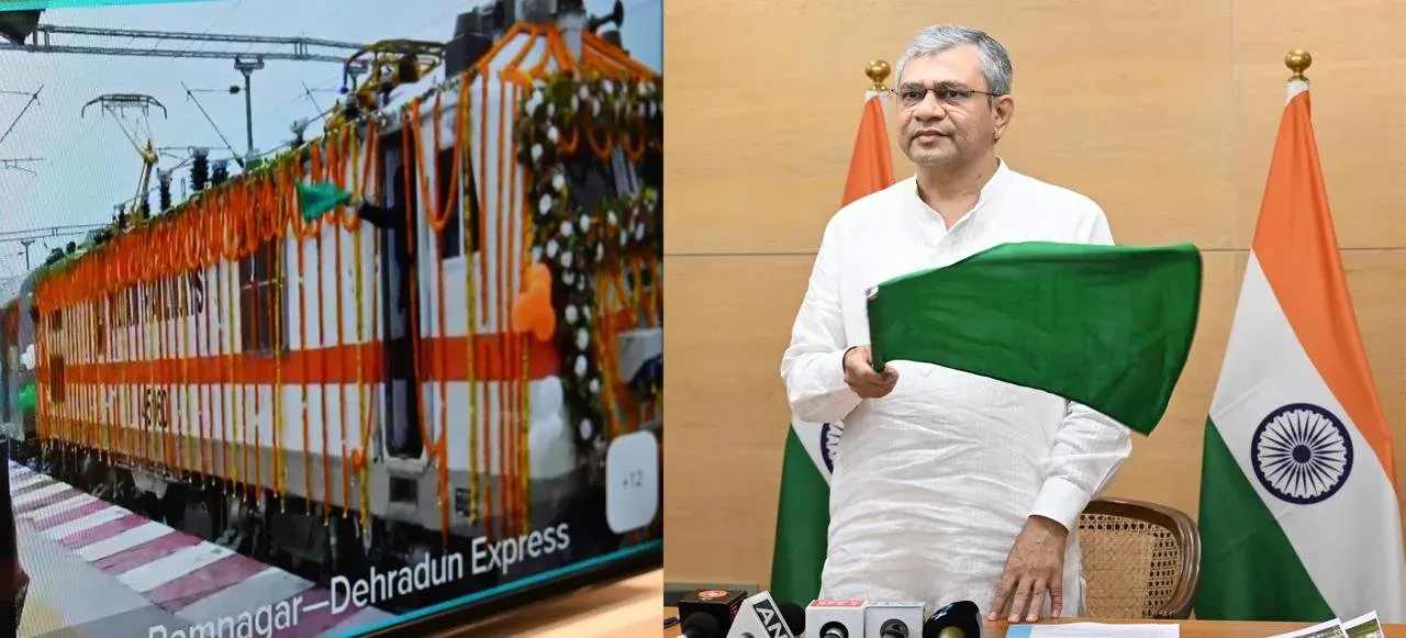 CM Dhami, Rail Minister flag off Ramnagar-Dehradun Express