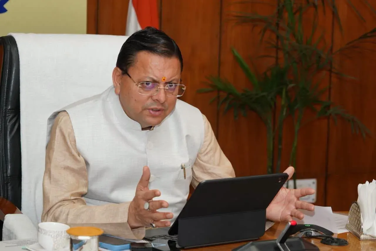CM Dhami Reviews 12 Key Projects Worth Rs 6,940 Cr in Uttarakhand
