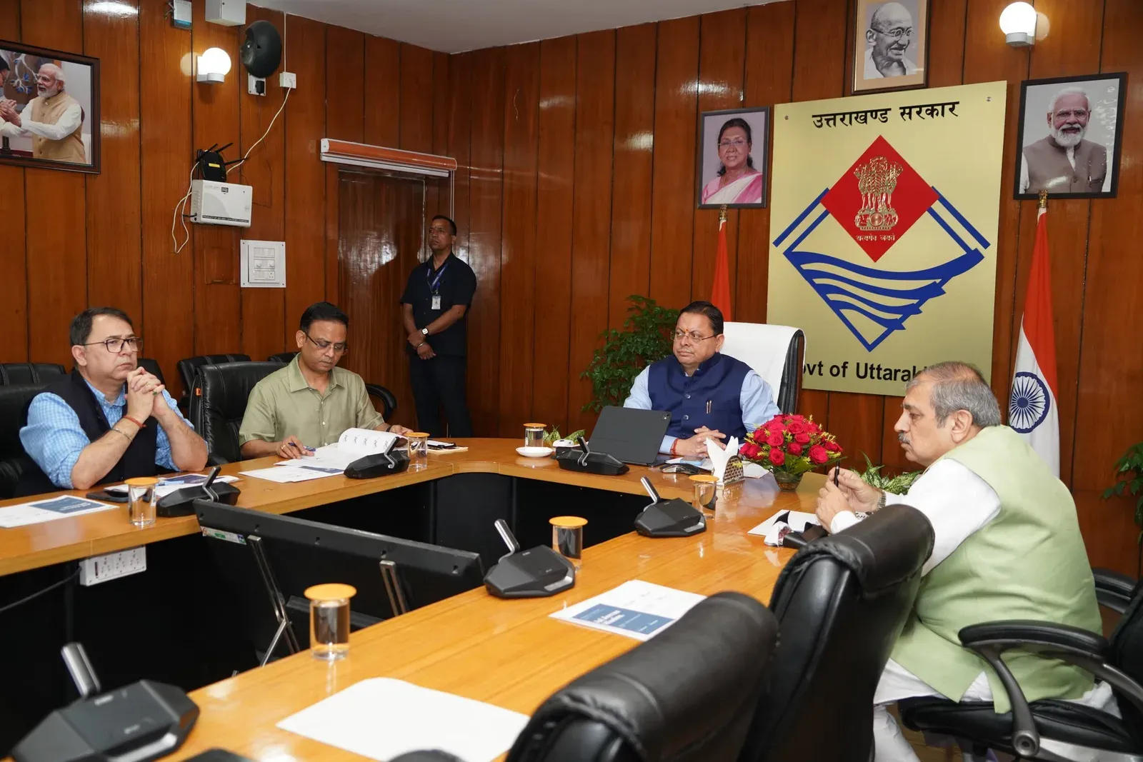 CM Dhami Reviews Jal Jeevan Mission Progress in Uttarakhand