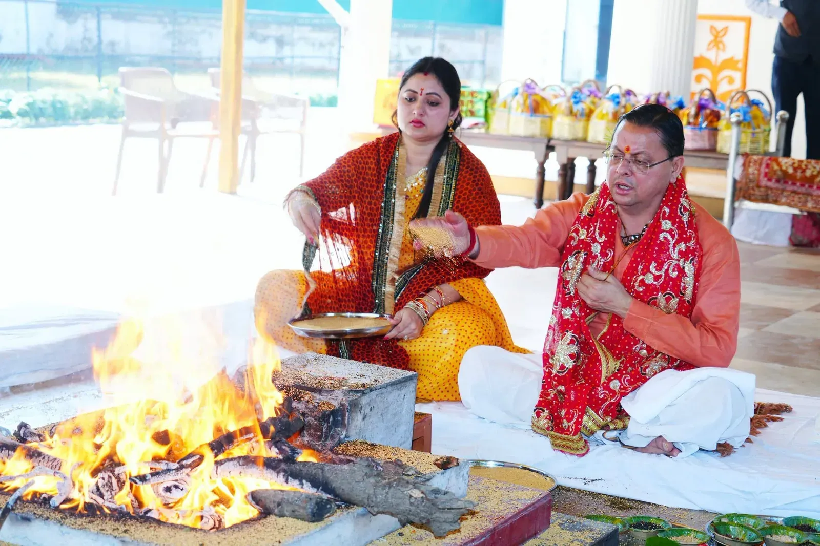 CM Dhami Shares Navratri Kanya Puja Shloka on X