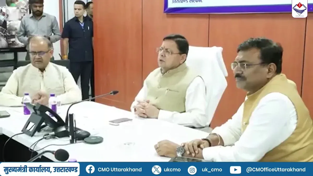 CM Dhami Takes Command at Disaster Centre After Chamoli Tunnel Flooding