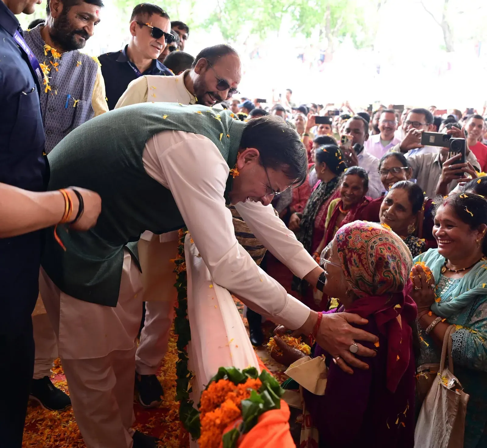 CM Dhami Thanks Gopeshwar Rally, Cites Public Trust in Double Engine Govt