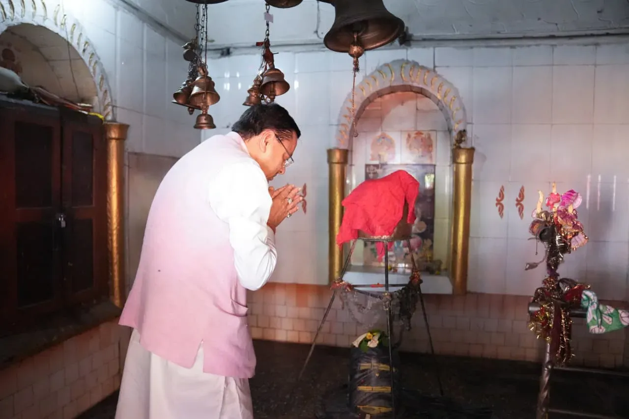 CM Dhami Unveils Shiva, Hanuman Idols in Khatima