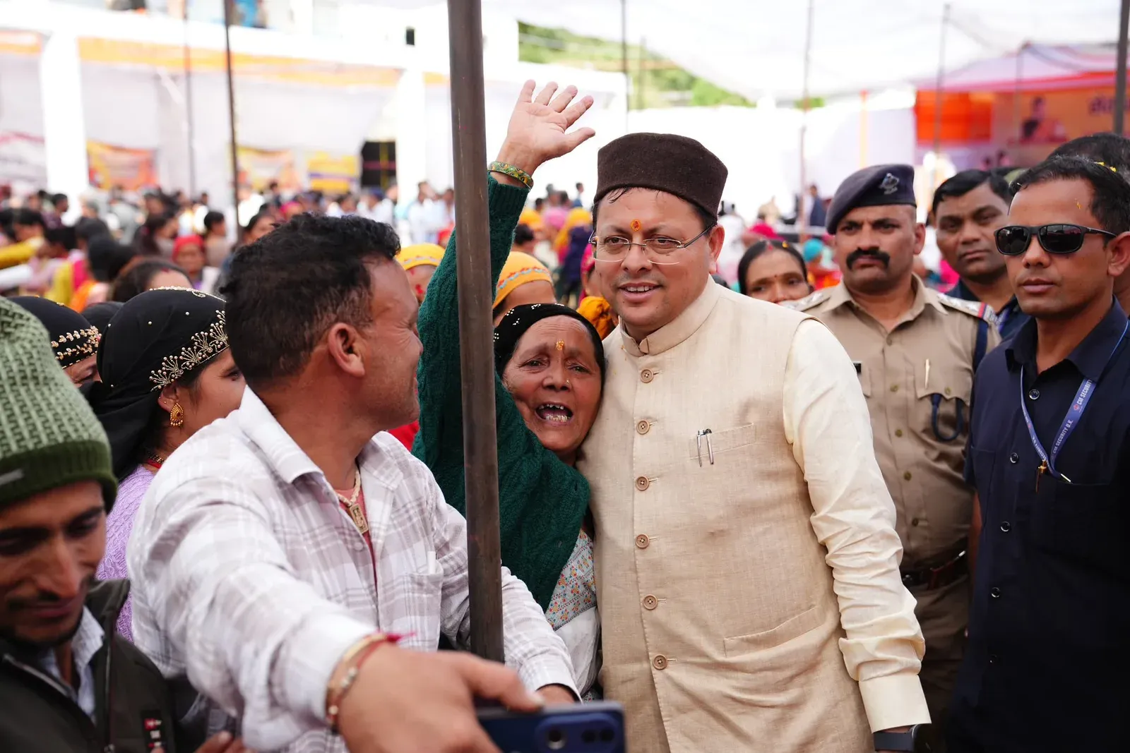 CM Dhami visits Bernigad, pledges stronger services for hill areas