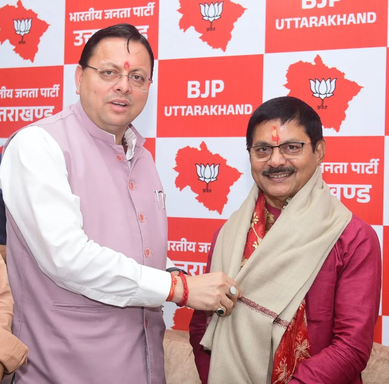 CM Dhami Welcomes New BJP Uttarakhand Organisational Secretary