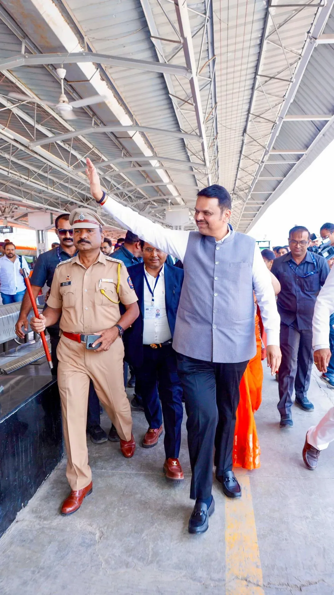 CM Fadnavis Arrives in Shirdi, Ahilyanagar
