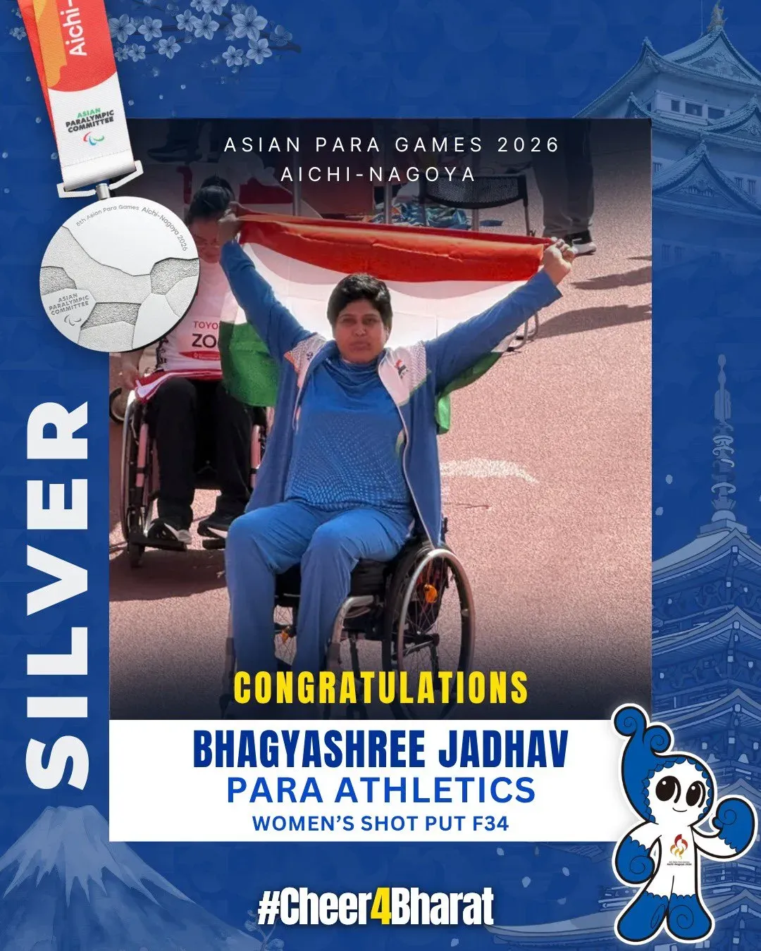 CM Fadnavis Hails Bhagyashree Jadhav's Silver at Asian Para Games