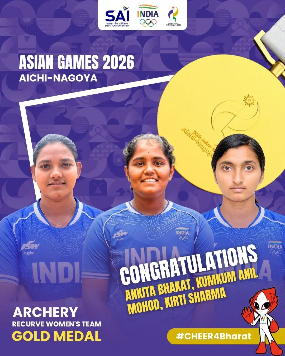 CM Fadnavis Hails India's First Asian Games Archery Gold