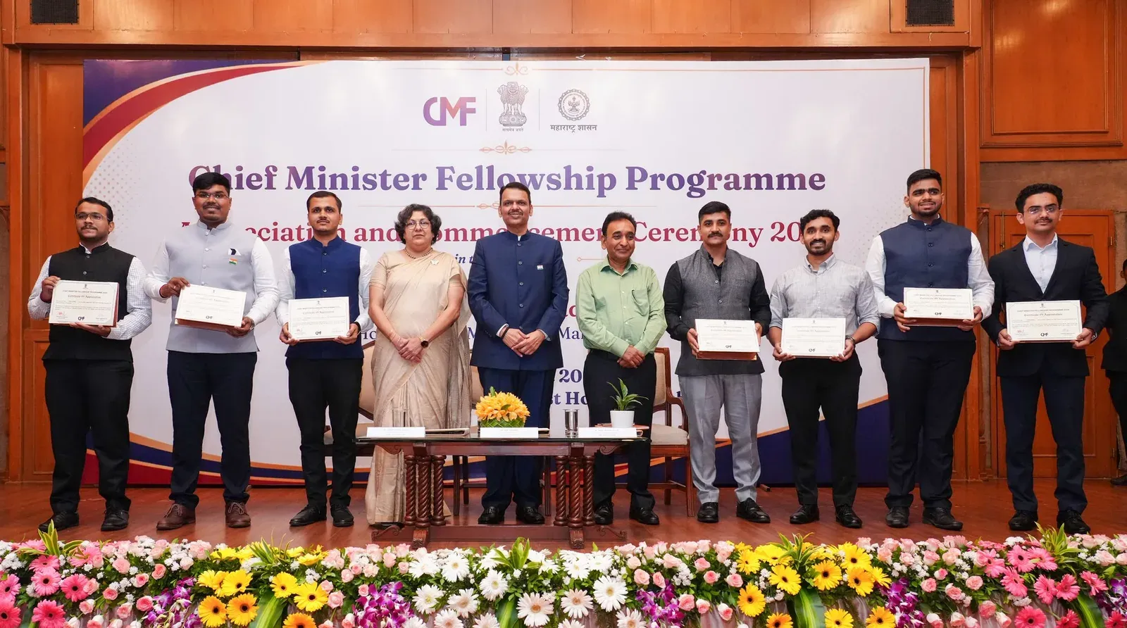 CM Fadnavis Hands Certificates to 2025 Fellowship Graduates in Mumbai