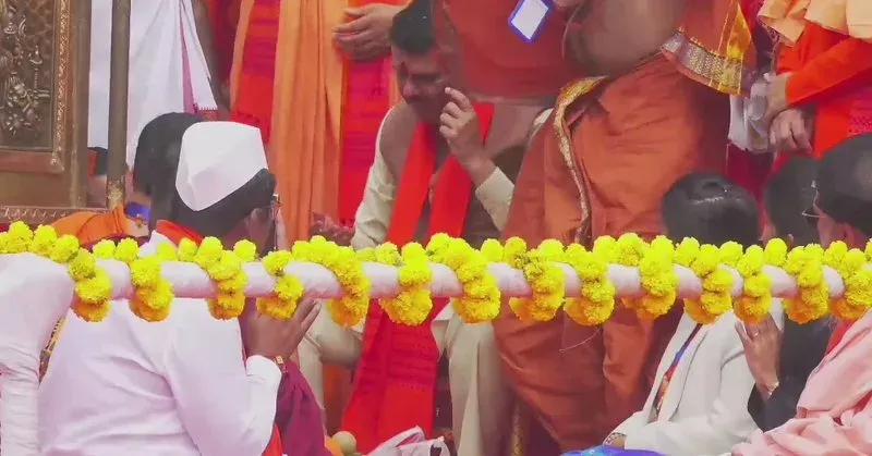 CM Fadnavis hoists flag for Nashik Kumbh Mela 2027