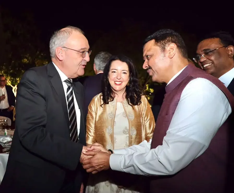 CM Fadnavis Hosts Swiss President Parmelin at New Delhi Dinner