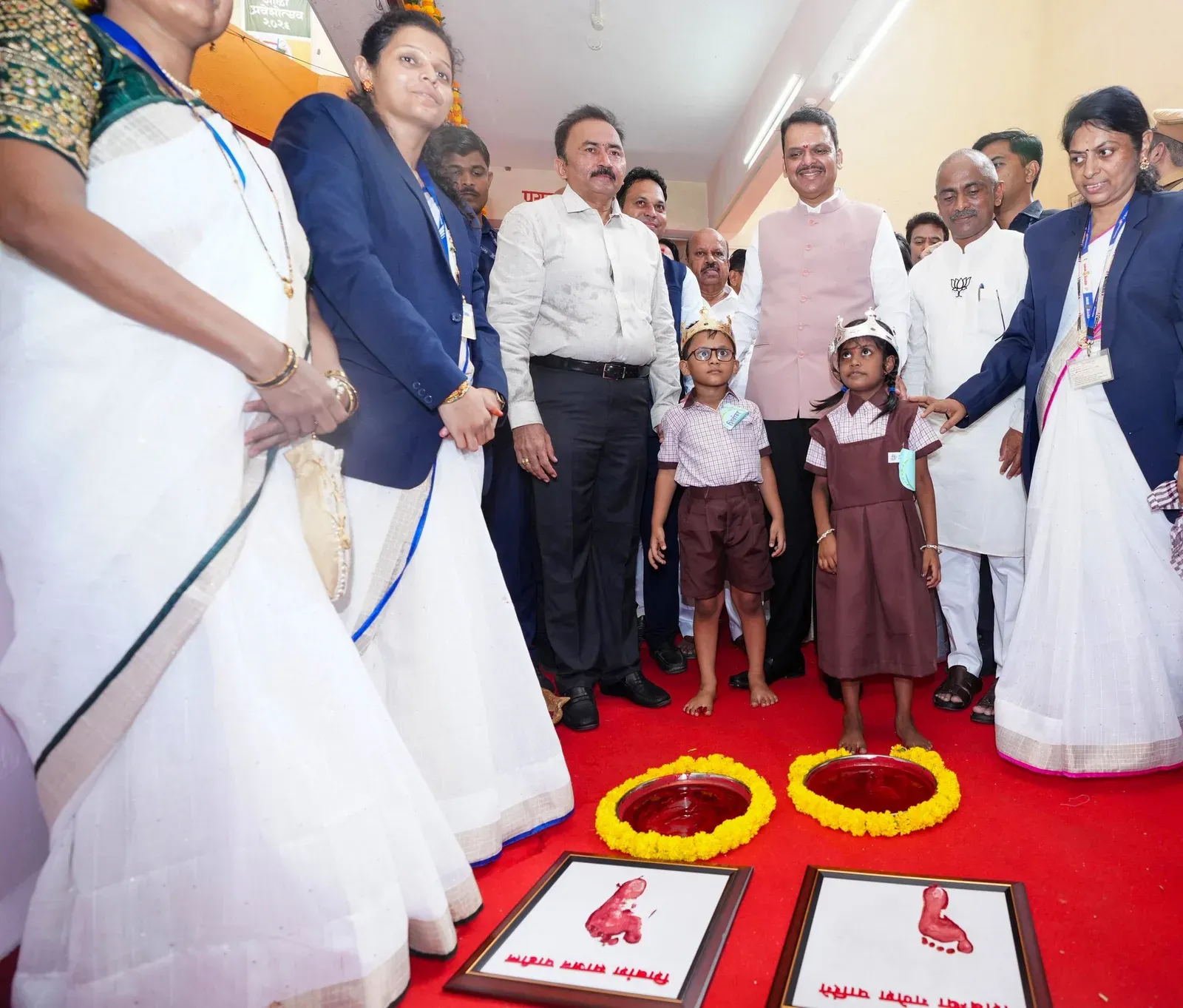 CM Fadnavis Marks First Day of School in Maharashtra
