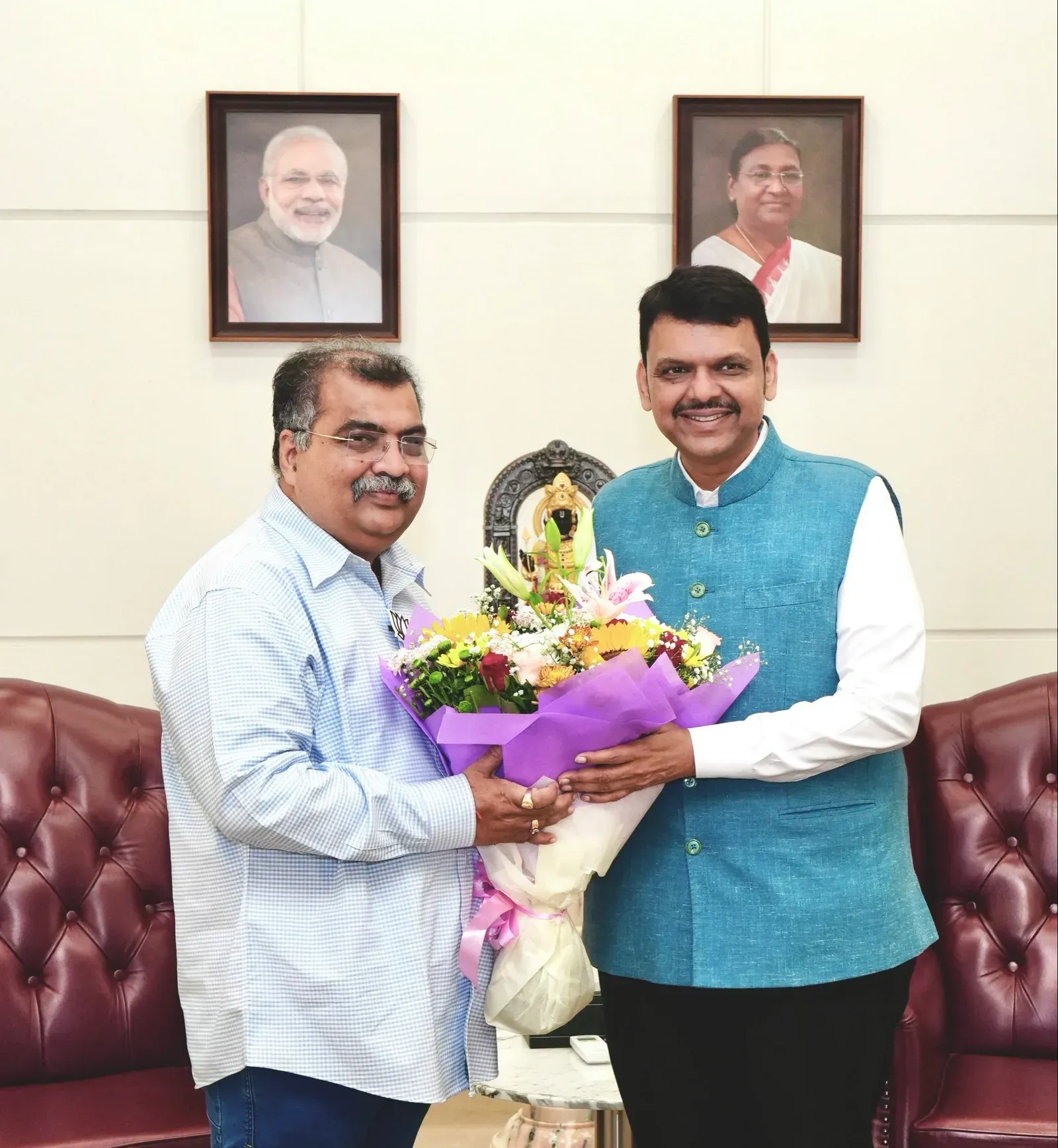 CM Fadnavis Marks One Year of Ravindra Chavan as Maharashtra BJP Chief