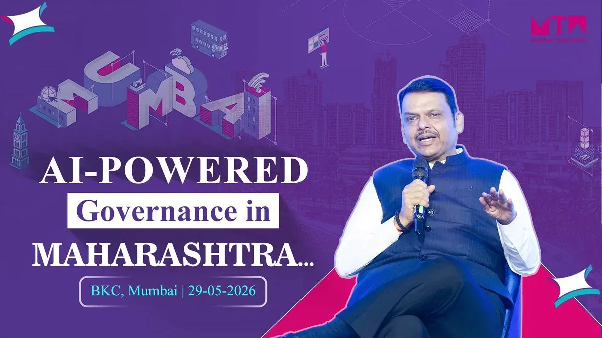 CM Fadnavis Pitches AI Adoption Across Maharashtra at Mumbai Tech Week