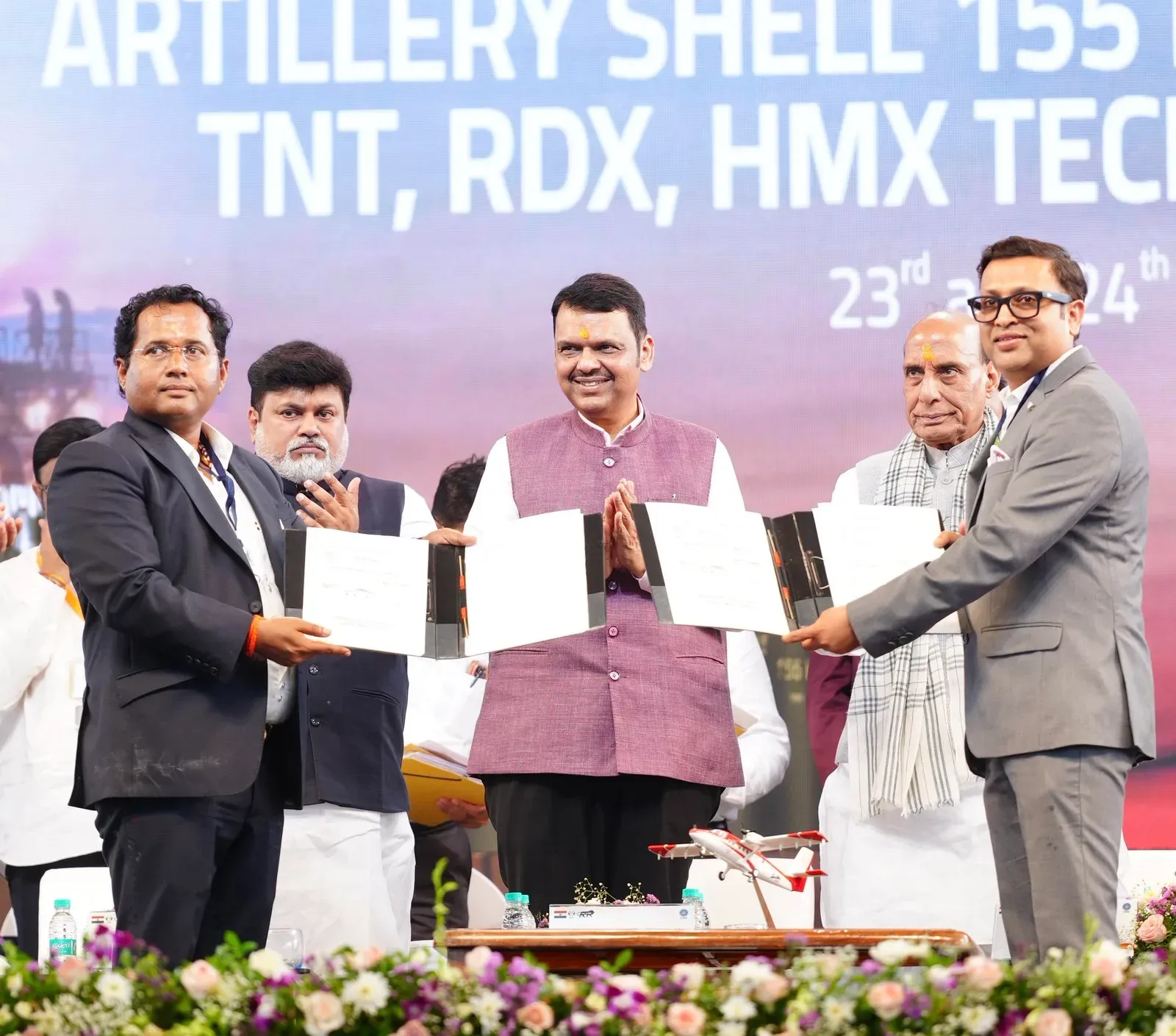 CM Fadnavis, Rajnath Singh Seal Defence Deals at Shirdi