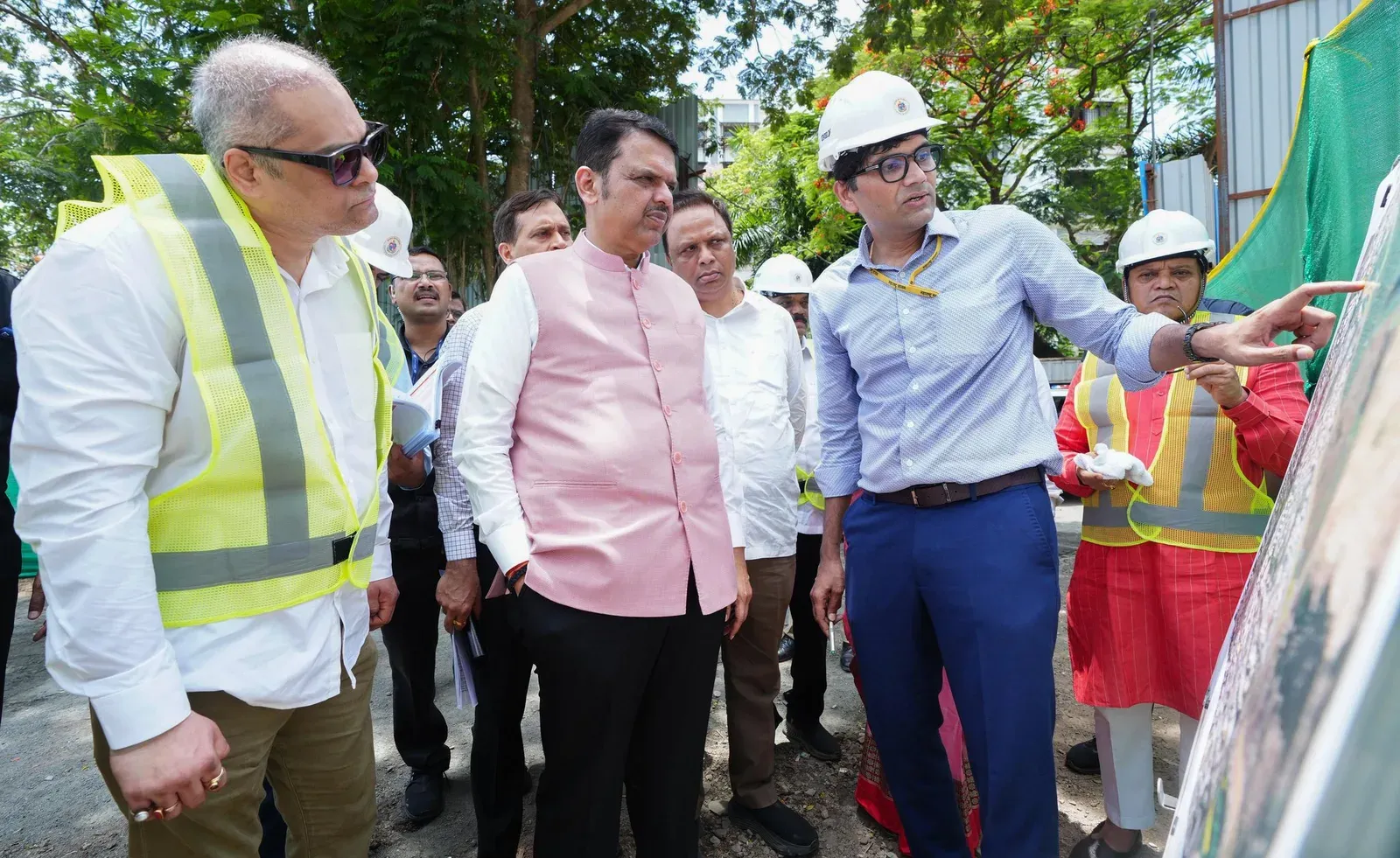CM Fadnavis Reviews Mumbai Coastal Road North at Versova