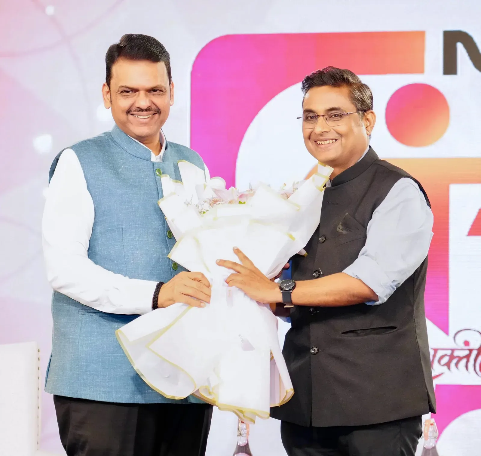 CM Fadnavis speaks at NDTV Marathi Manch event