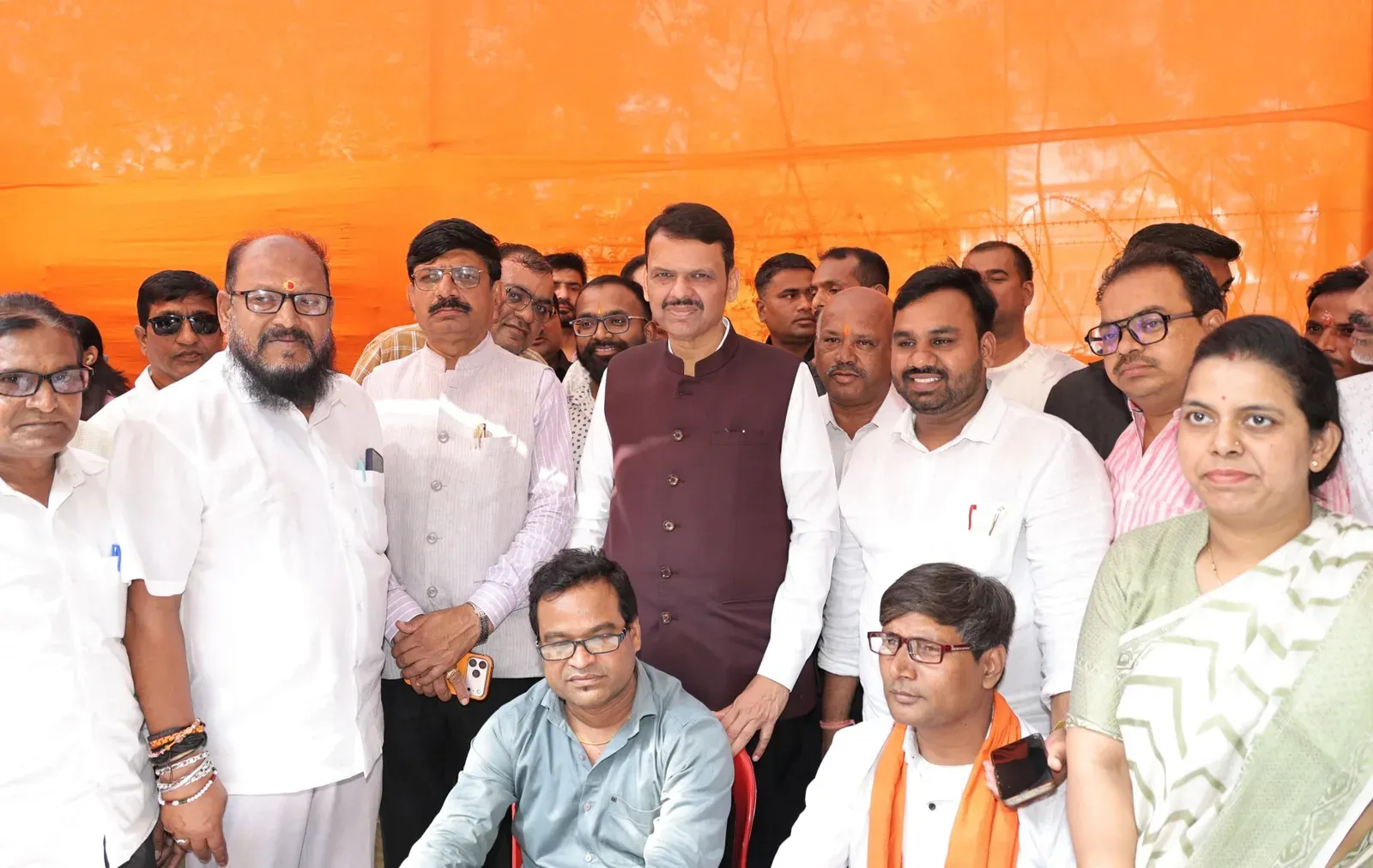 CM Fadnavis Tours Nagpur Booths for MLC Graduate Polls