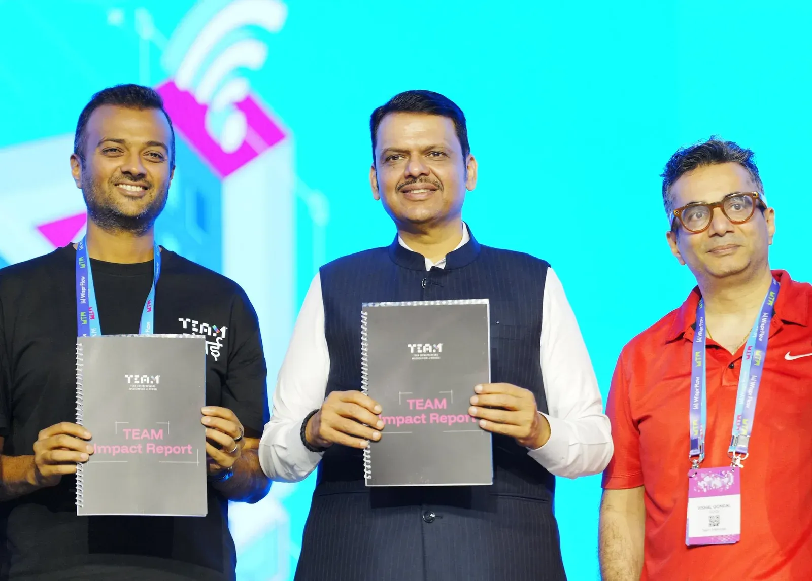 CM Fadnavis Unveils Team Impact Report at Mumbai Tech Week 2026