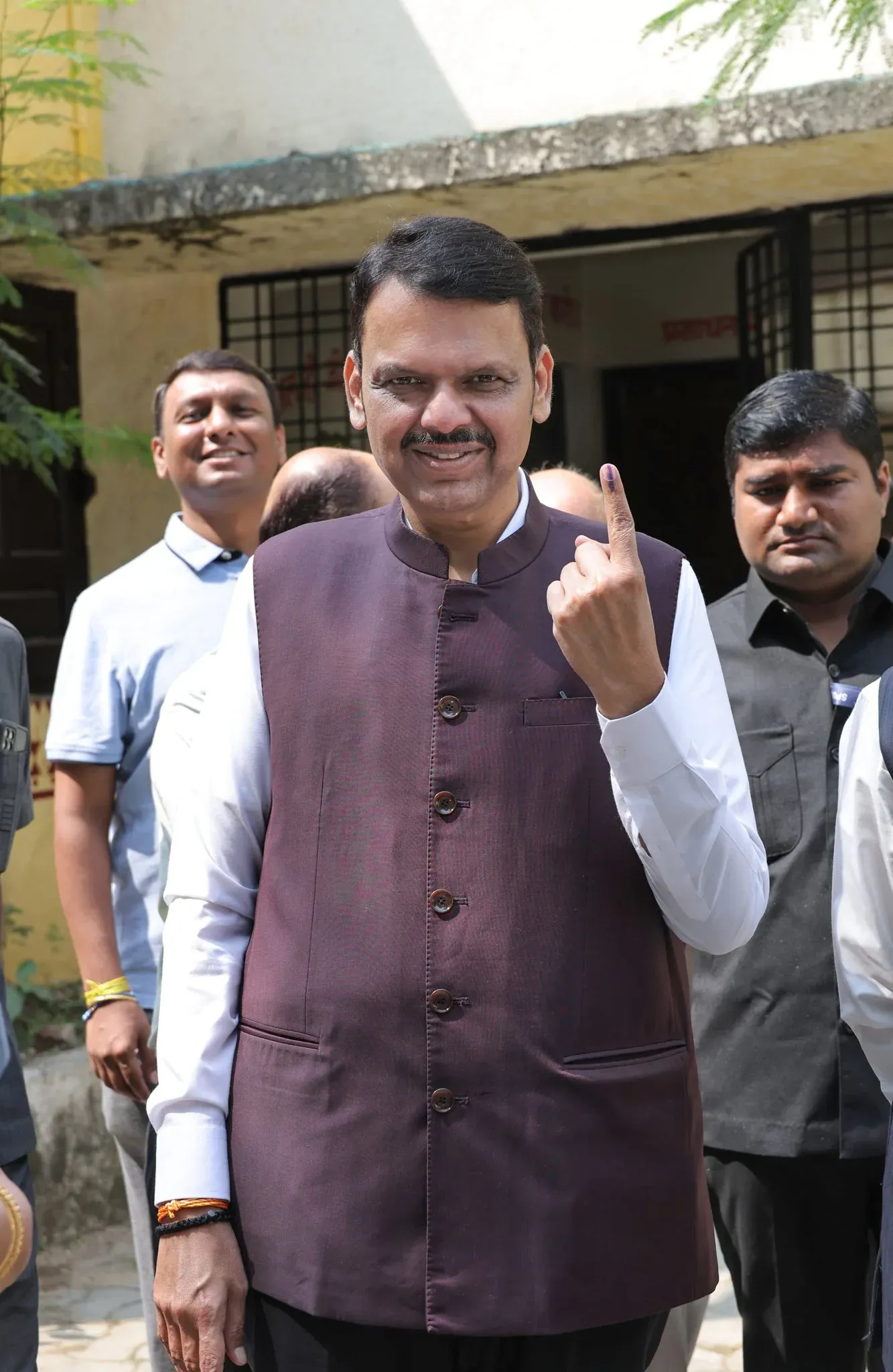 CM Fadnavis Votes in Nagpur Division Graduates' Poll