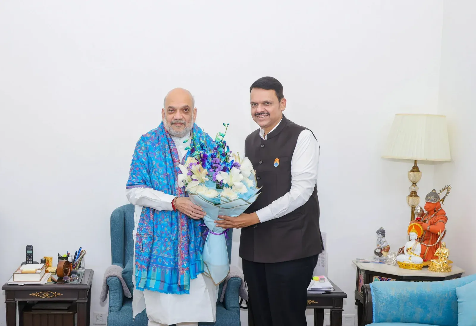 CM Fadnavis wishes Amit Shah on birthday, hails Naxal fight