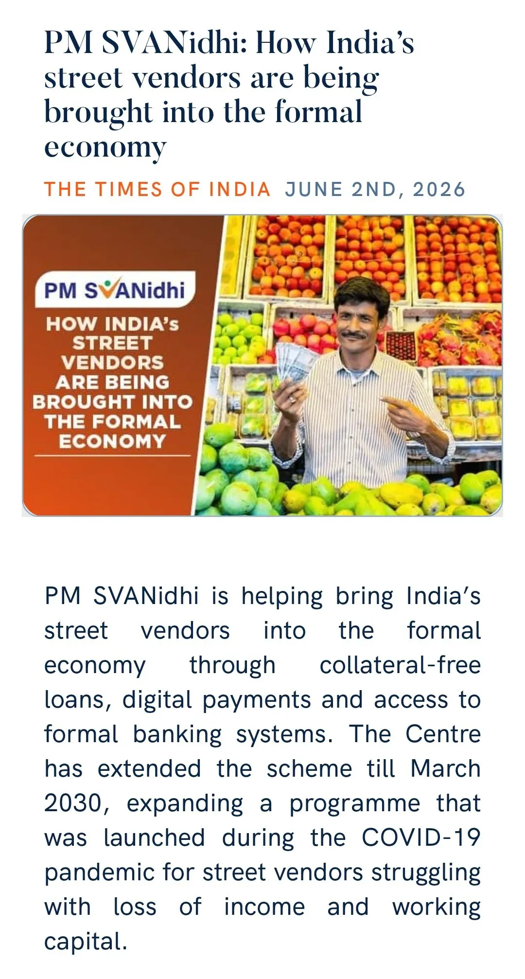CM Gujarat Office Highlights PM SVANidhi's Push to Formalise Street Vendors