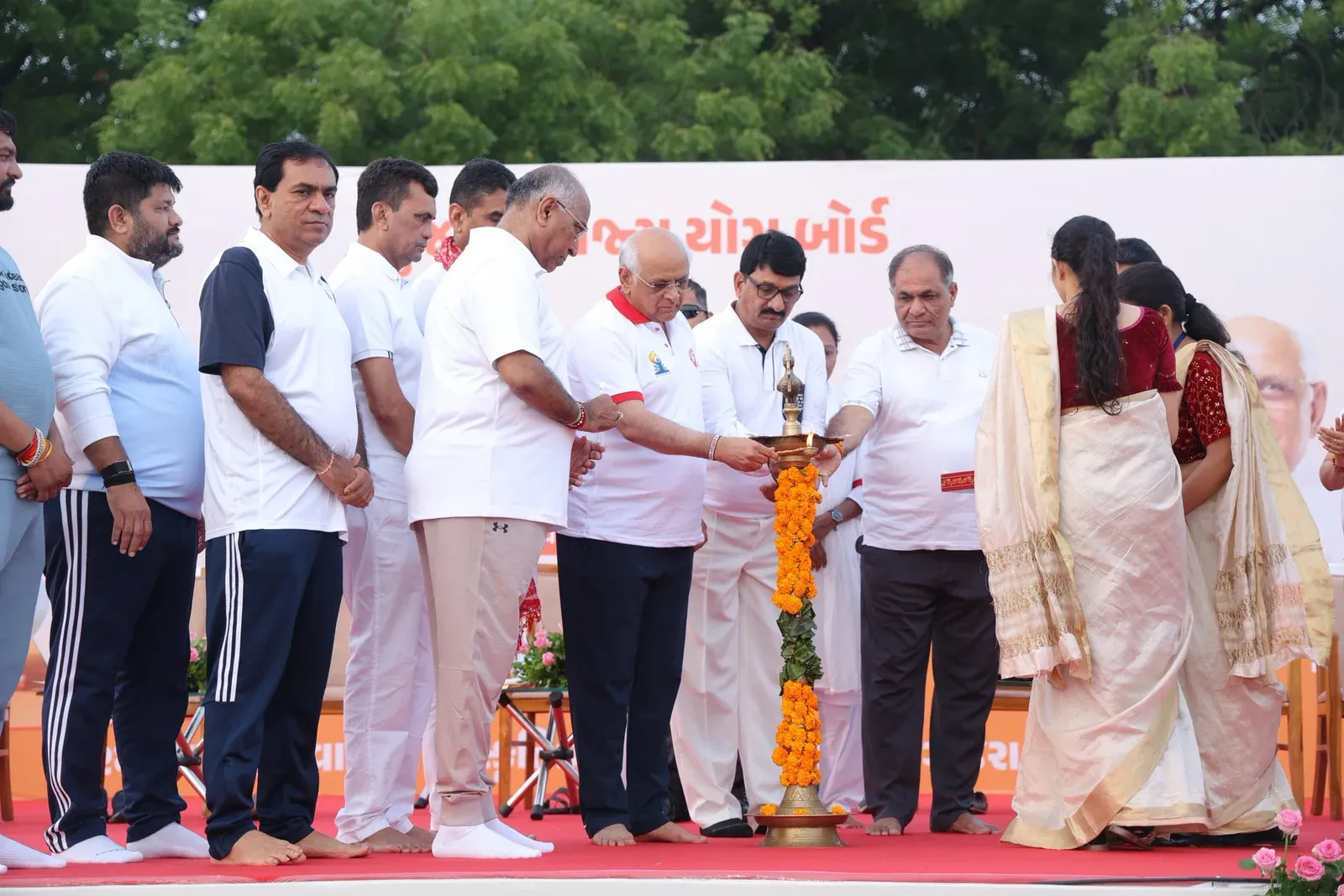 CM Gujarat urges yoga adoption for Viksit Bharat on Yoga Day