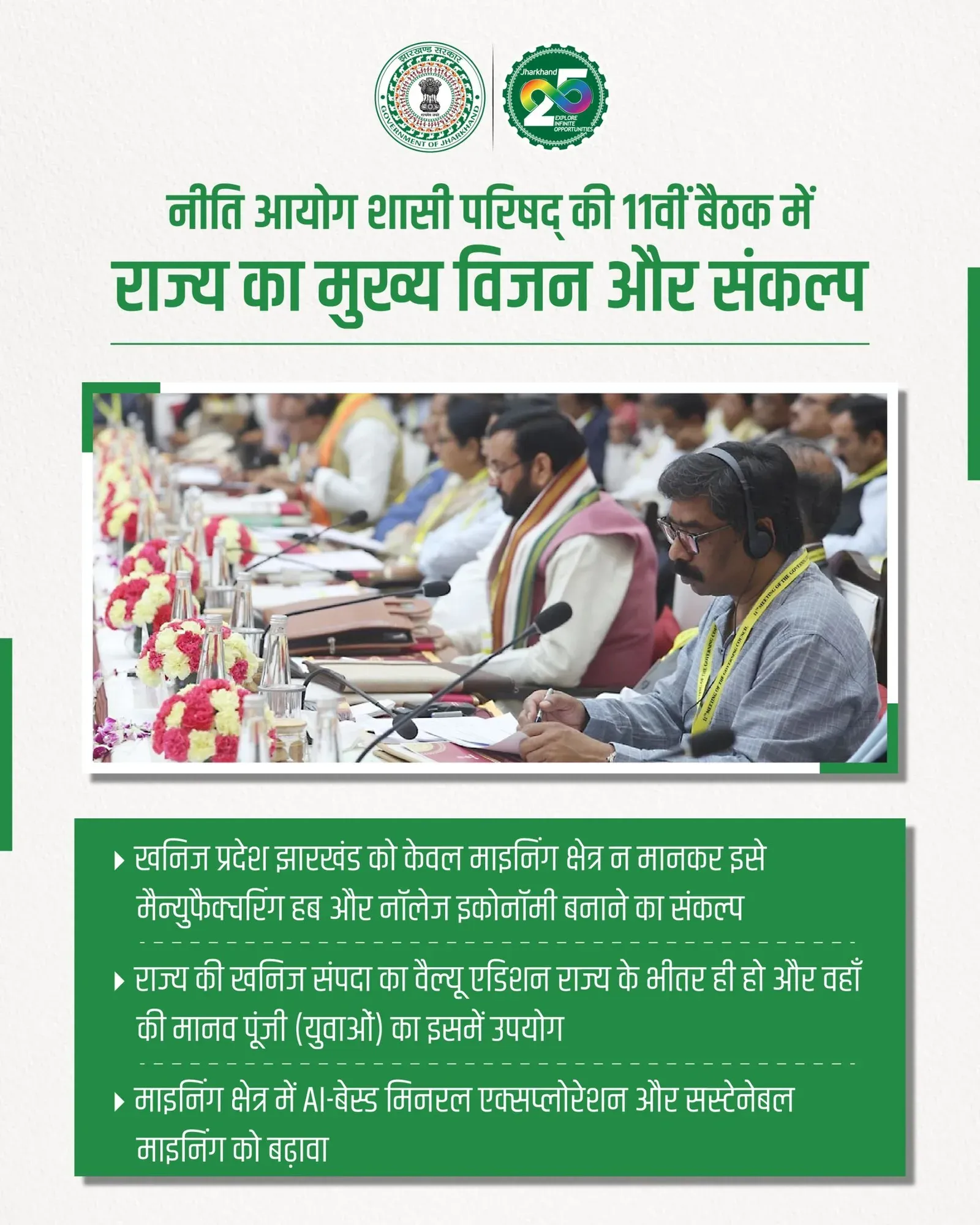 CM Hemant Soren to NITI Aayog: Make Jharkhand a Dev Partner
