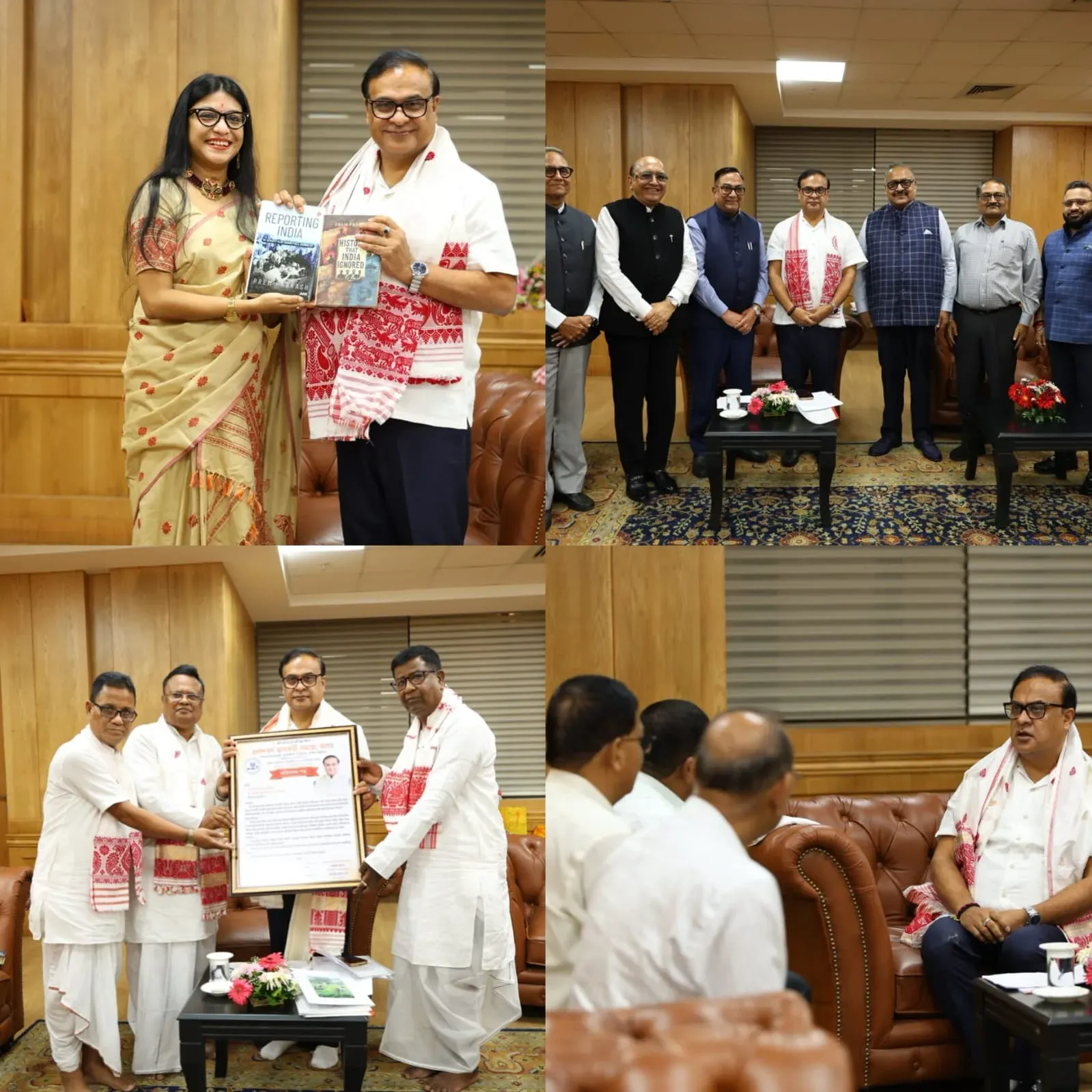 CM Himanta begins second term with courtesy calls at Dispur