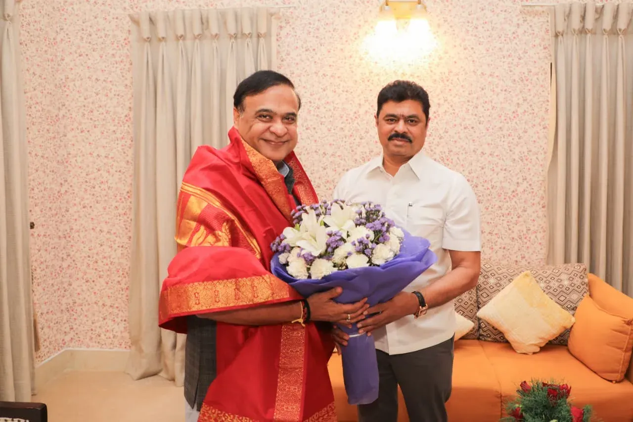 CM Himanta Biswa Sarma Receives Courtesy Call from AP MP C.M. Ramesh