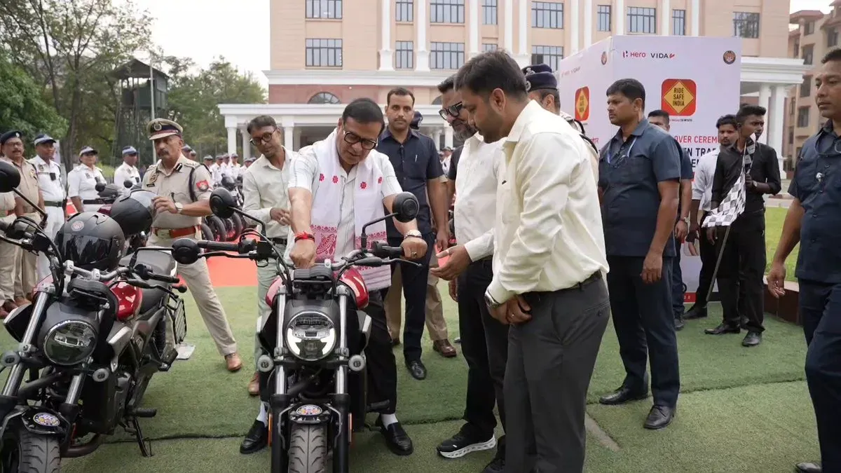 CM Himanta Bolsters Assam Police With Bike-Borne Rapid Units