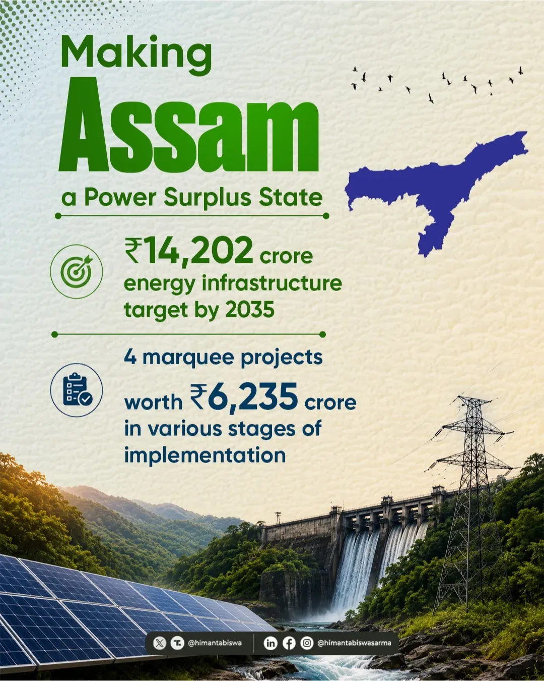 CM Himanta Eyes Power Surplus for Assam With ₹14,202 Cr Vision