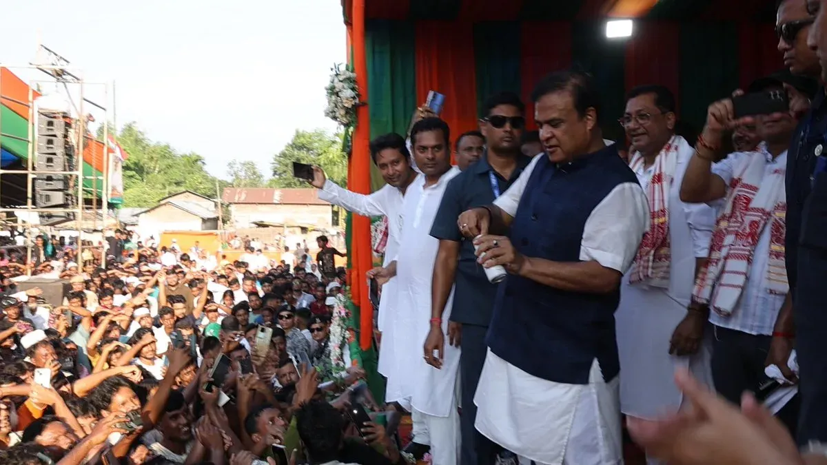 CM Himanta Flags Assam-Made Energy Drink on Campaign Trail