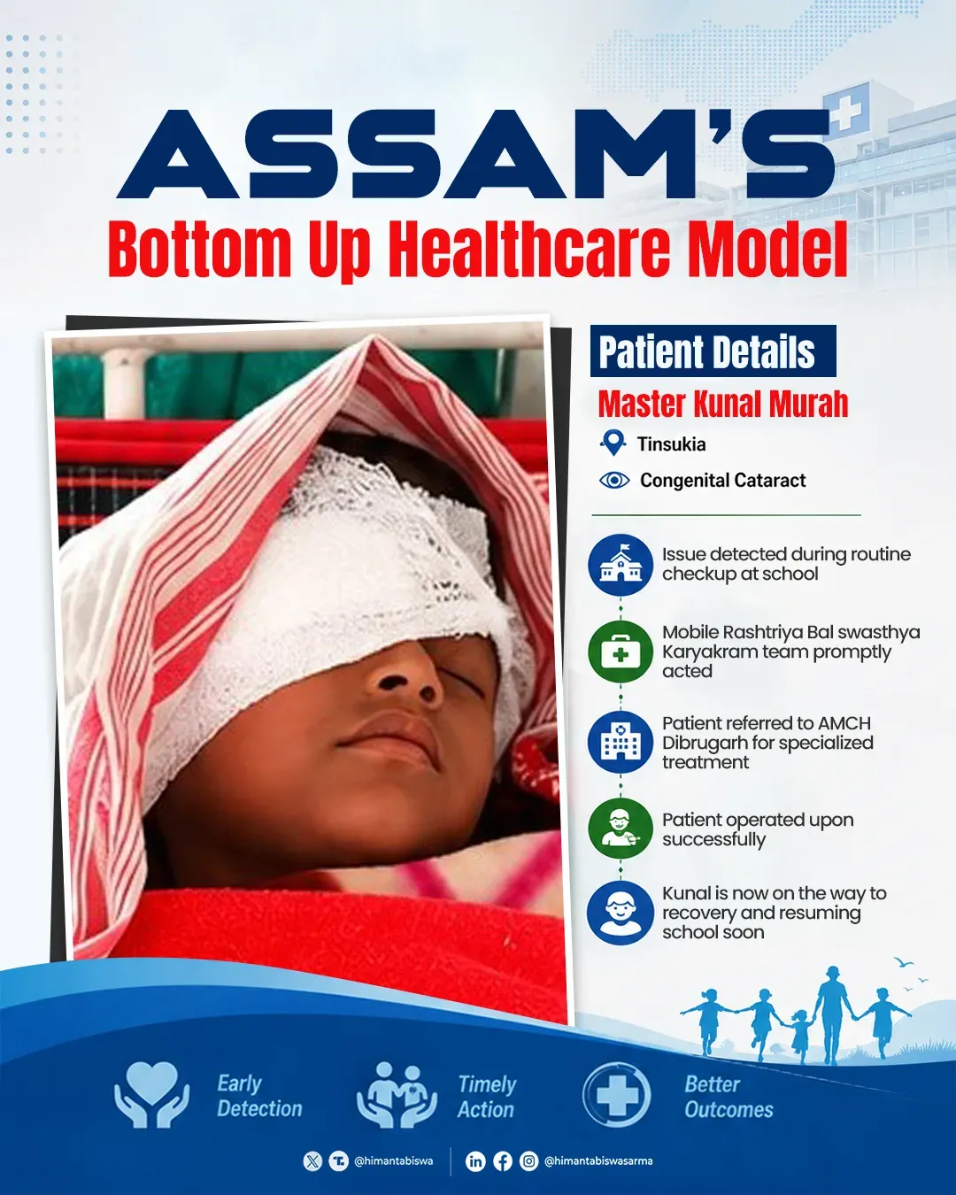 CM Himanta flags early detection as Assam boy recovers from cataract surgery