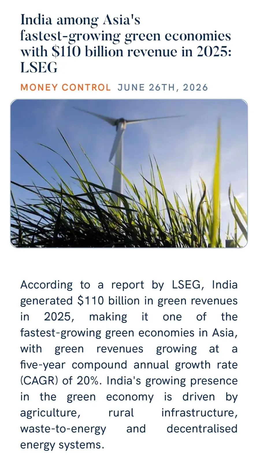 CM Himanta Flags India's $110 Bn Green Economy Rise: LSEG