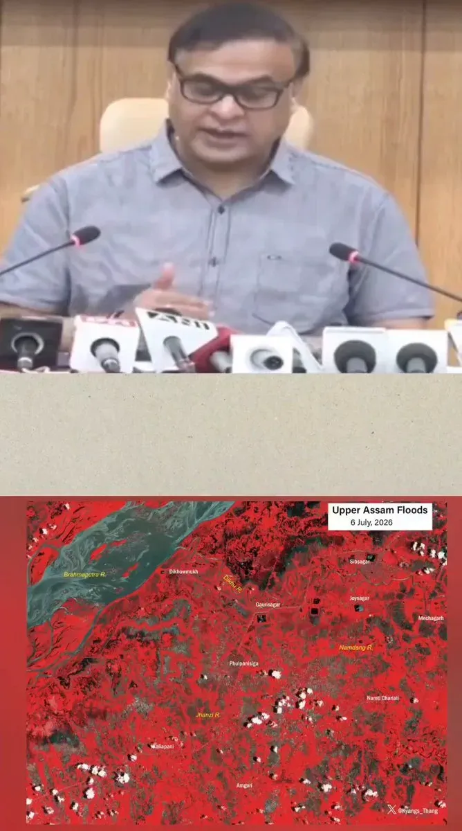 CM Himanta flags unprecedented scale of Assam Floods 2026