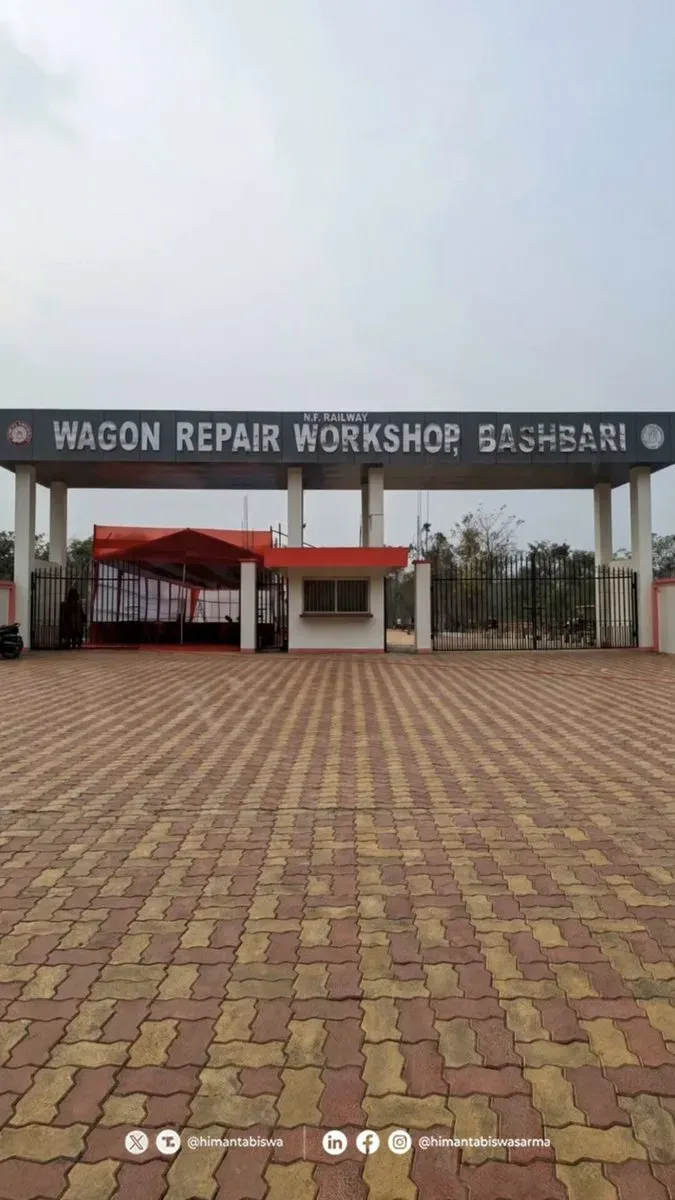 CM Himanta flags Wagon Workshop at Bashbari for Bodoland