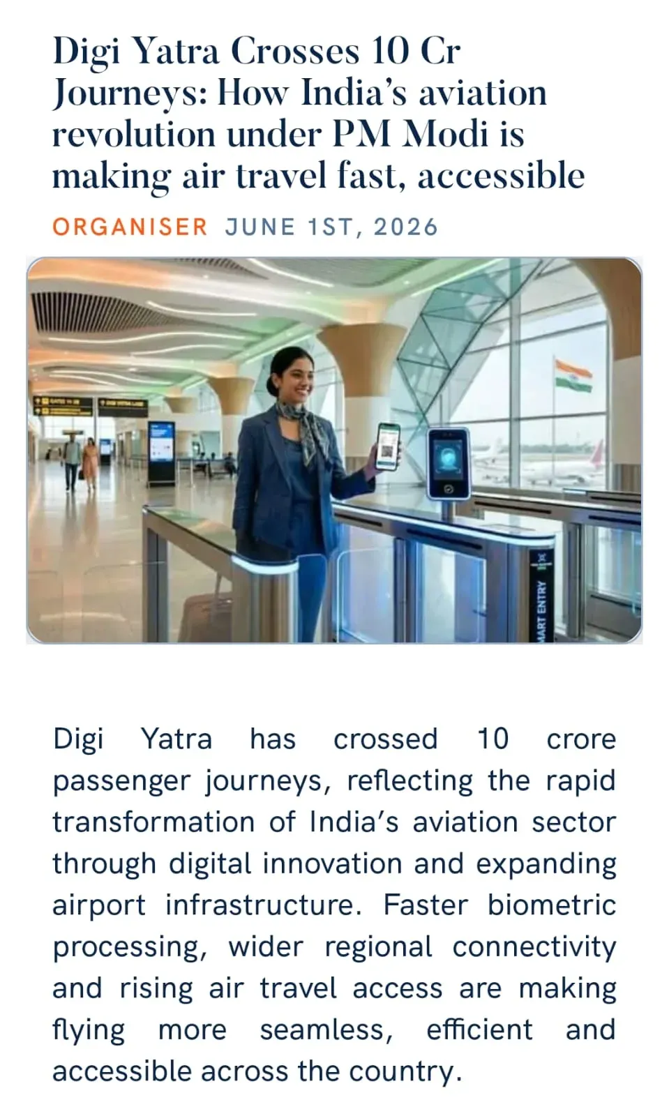 CM Himanta Highlights Digi Yatra Crossing 10 Cr Journeys