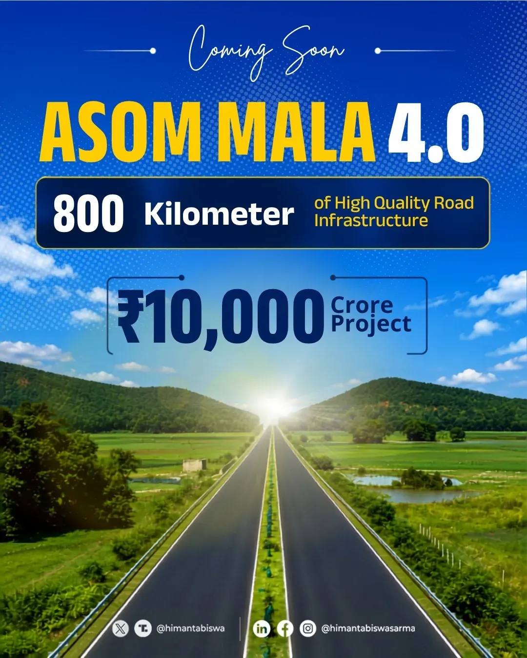 CM Himanta launches AsomMala 4.0, a ₹10,000 cr rural roads push