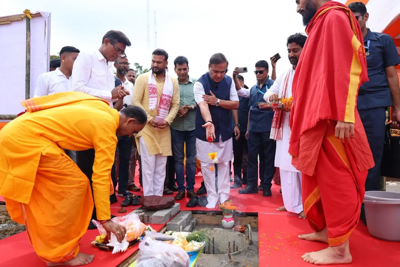 CM Himanta Lays Foundation for ₹20 Cr Admin Hub at Palashbari
