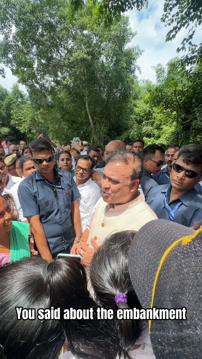 CM Himanta Lists Villagers' Demands: Bridge, Playground, Orunodoi, Embankment