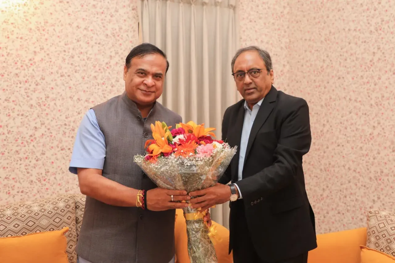 CM Himanta meets L&T chief to review Assam projects