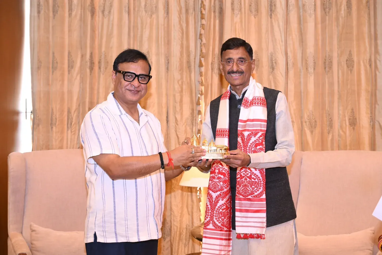 CM Himanta meets MoS Defence Seth and NCC DG Vats in Guwahati