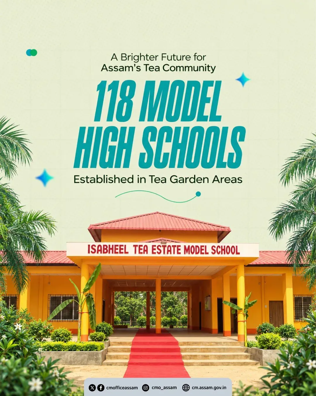CM Himanta opens 118 Model High Schools in Assam tea belt